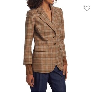 Favorite Daughter Tan Checkered Blazer